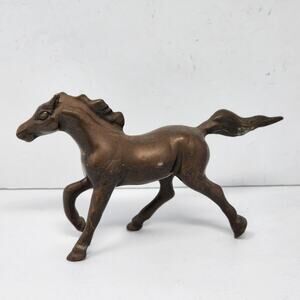 Vintage Brass Horse Státue Figurine